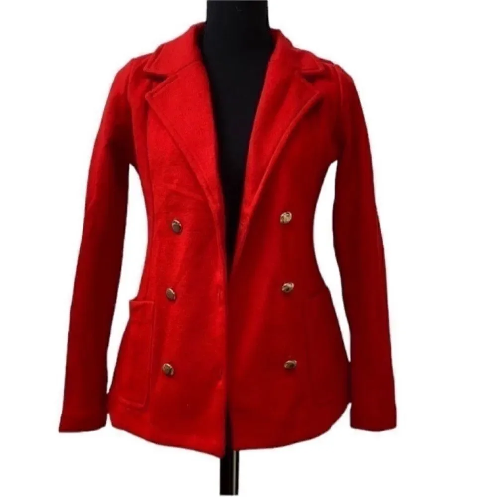 Level Eight Double Breasted Red Jacket! Blazer (Size Small)